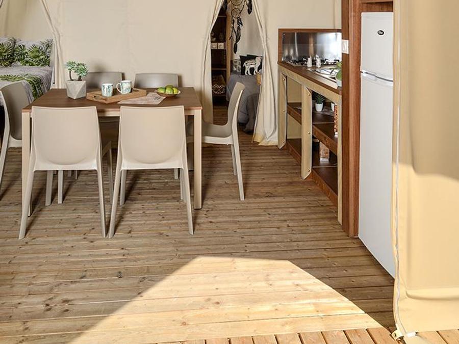 Tente en toile et en bois 5 personnes - Jungle Lodge 2