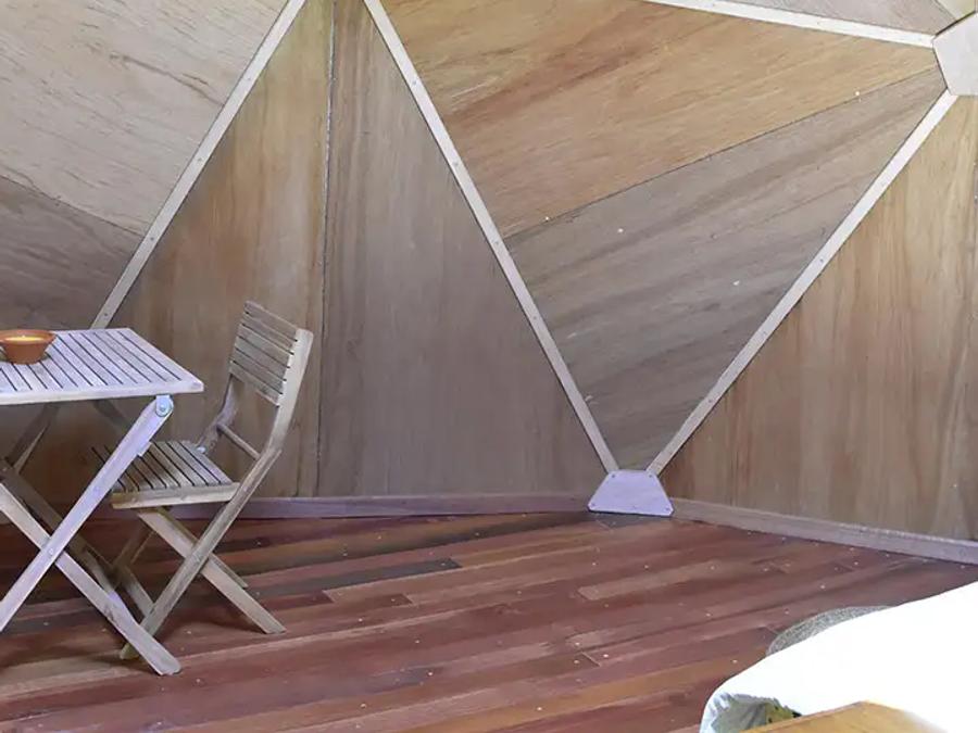 Hébergement 2 personnes - Dôme géodésique au Calme entouré par les bois 4