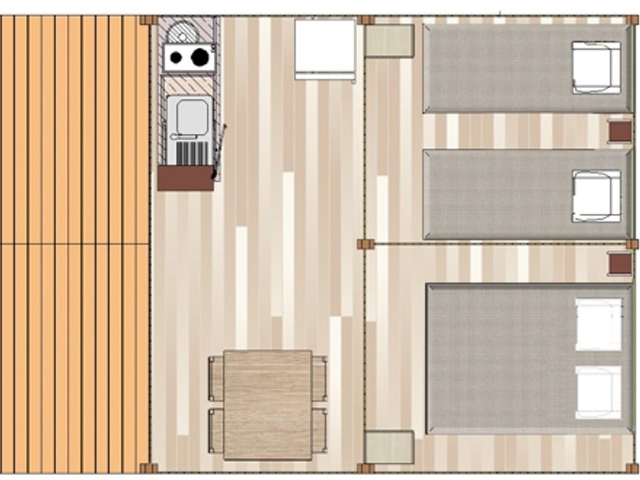 Tente 4 personnes - Sahari, sans sanitaires 3