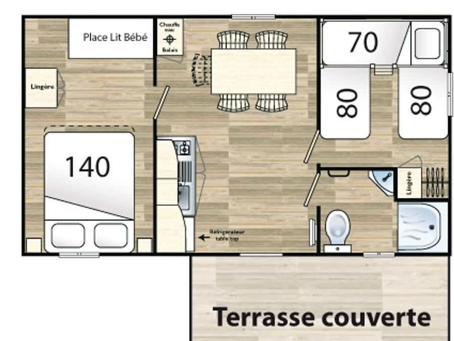 Mobilhome 5 personnes - Quintil 12