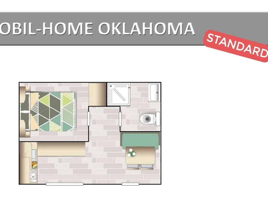 Mobilhome 3 personnes - OKLAHOMA. STANDARD 9