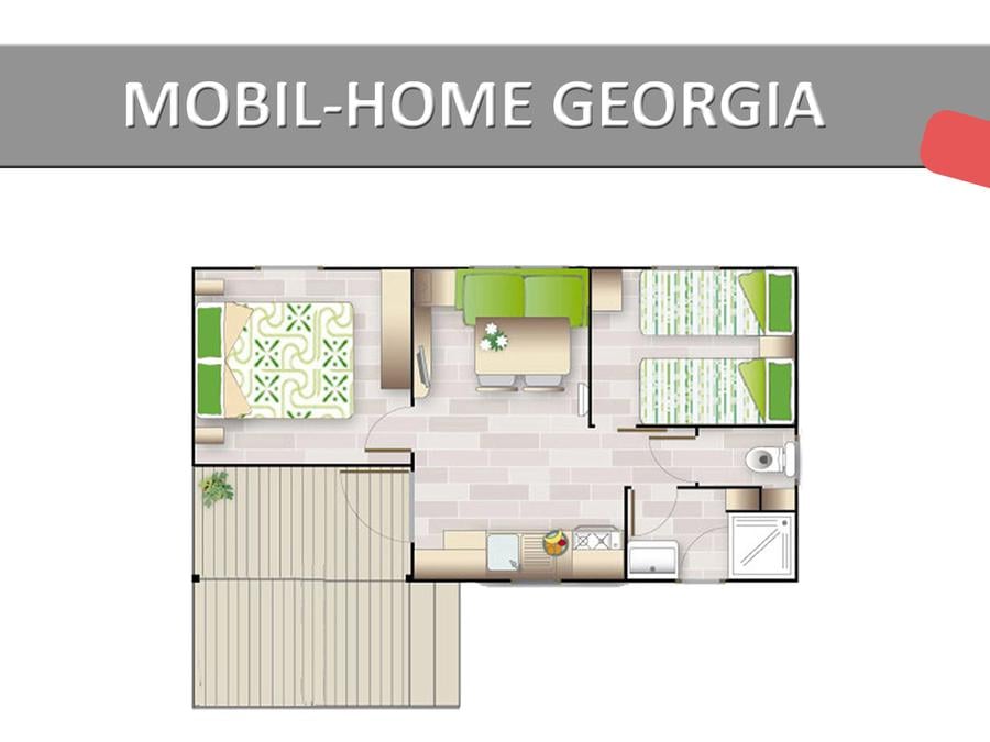 Mobilhome 4 personnes - GEORGIA. ECO 8
