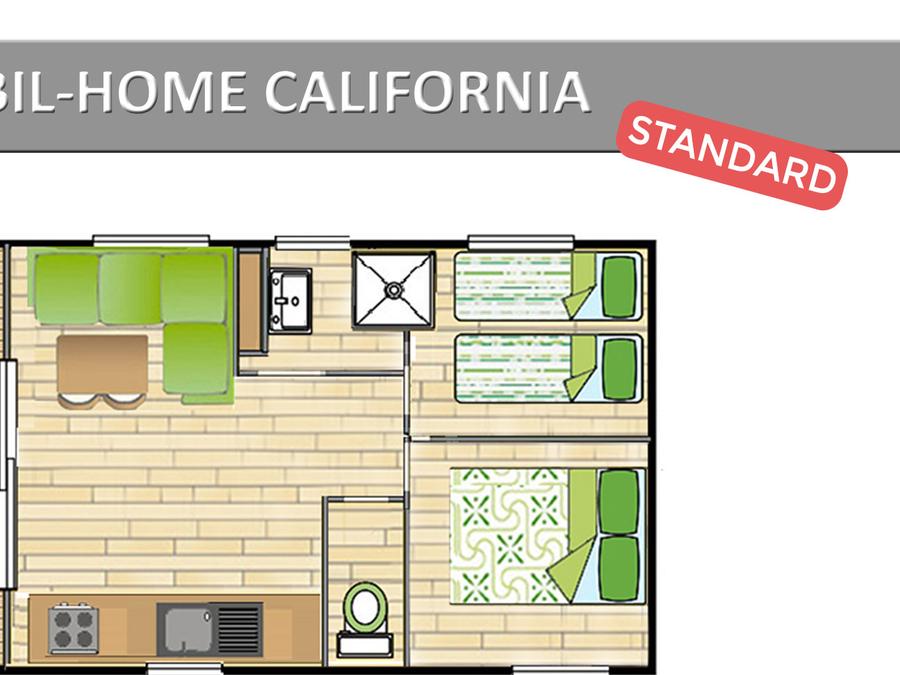 Mobilhome 4 personnes - CALIFORNIA. STANDARD 9