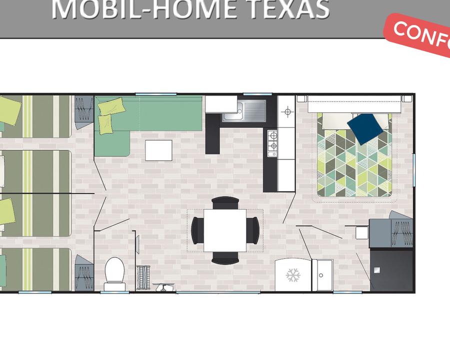 Mobilhome 8 personnes - TEXAS CONFORT 9