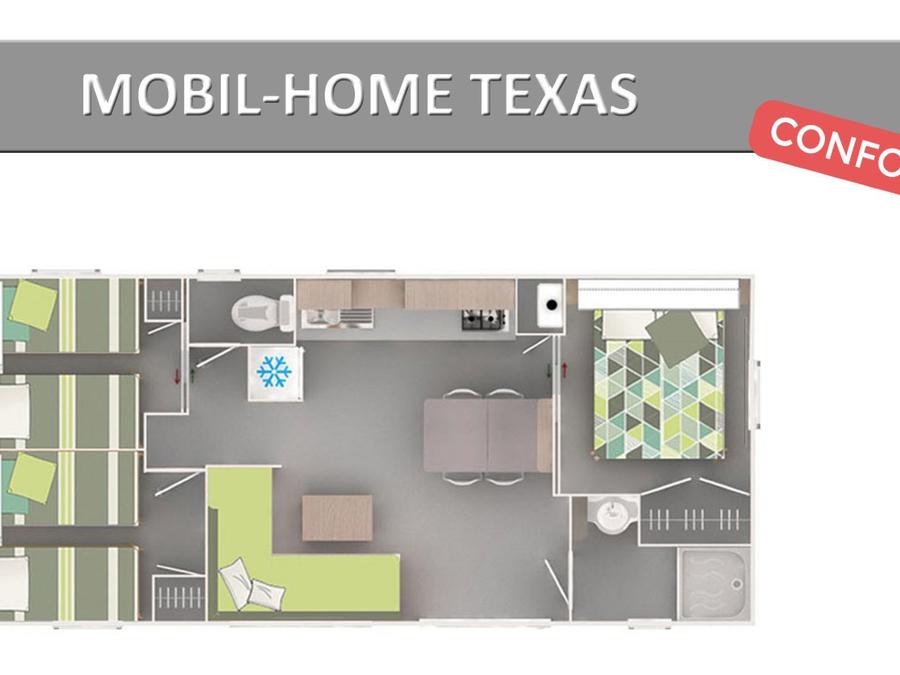 Mobilhome 8 personnes - TEXAS. CONFORT 9
