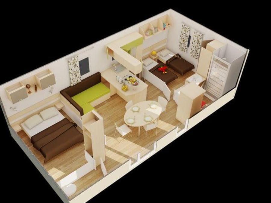 Appartement 5 personnes - CONFORT LOUISIANE 6