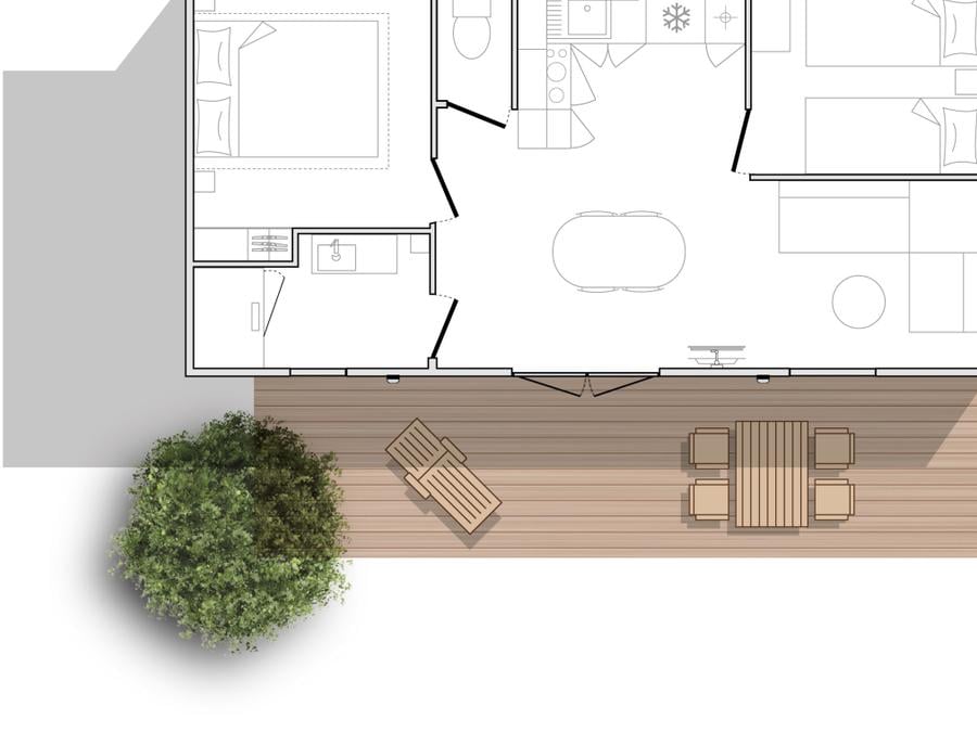 Mobilhome 4 personnes - PREMIUM 2 - 30m² 4/6 Pers. 2