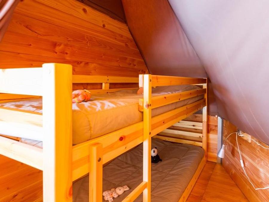 Tente en toile et en bois 4 personnes - TIPI Sans sanitaires 5