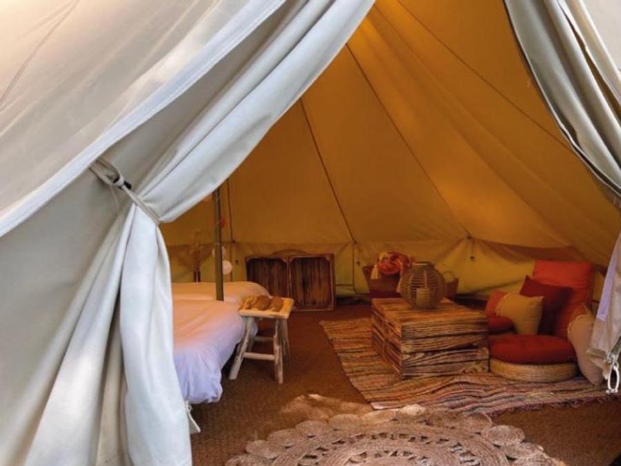 Tente en toile et en bois 2 personnes - Bivouac - 2 pers 2