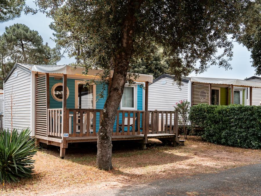 Mobilhome 2 personnes - Mobil-home Confort 18,60 m² (1 chambre) + terrasse bois semi-couverte 0
