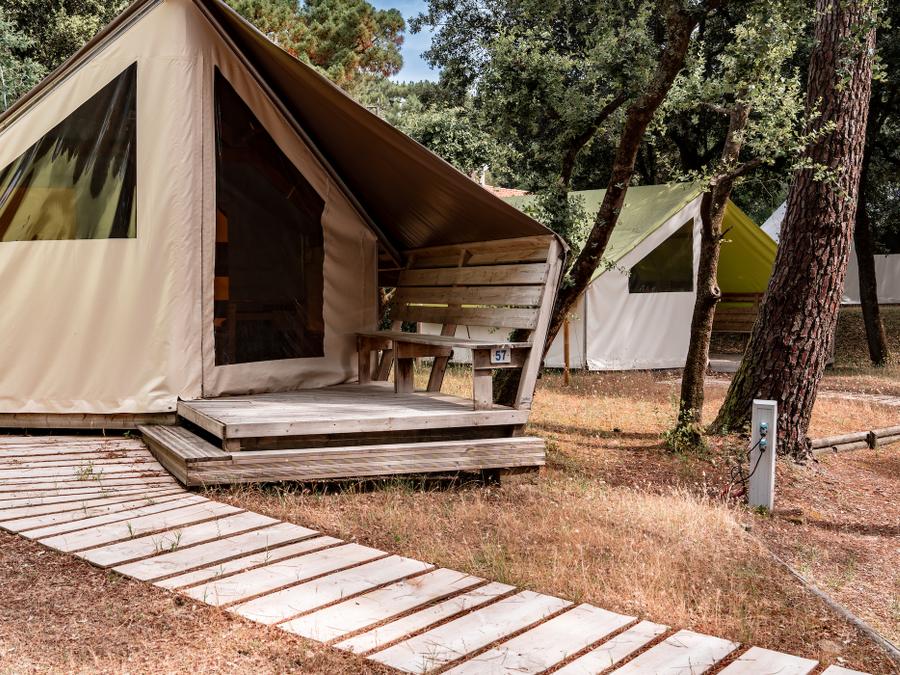 Lodge 4 personnes - Tente Écolodge Confort 17m² (2 chambres) - sans sanitaires 0