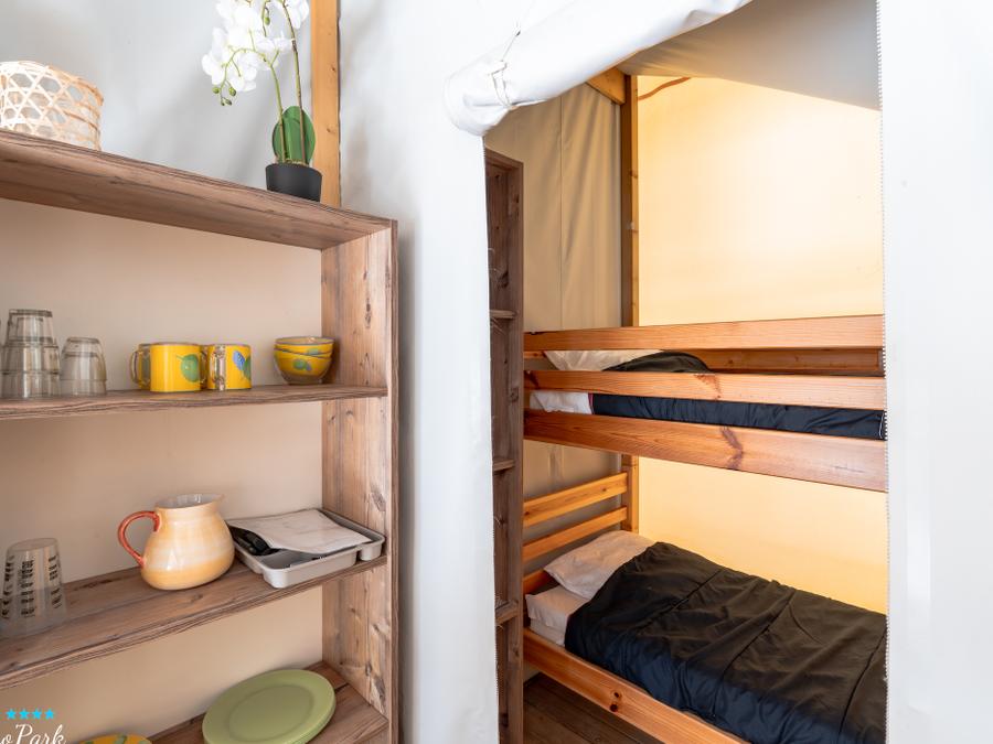 Lodge 4 personnes - Tente Écolodge Confort 17m² (2 chambres) - sans sanitaires 7