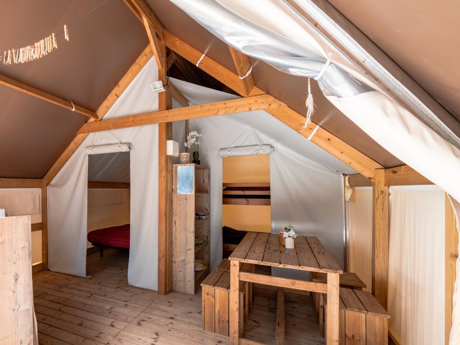 Lodge 4 personnes - Tente Écolodge Confort 17m² (2 chambres) - sans sanitaires 3