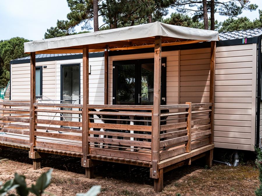 Mobilhome 4 personnes - Mobil-home Premium 31m² (2 chambres) + Lave Vaisselle + terrasse semi-couverte 15m² 1
