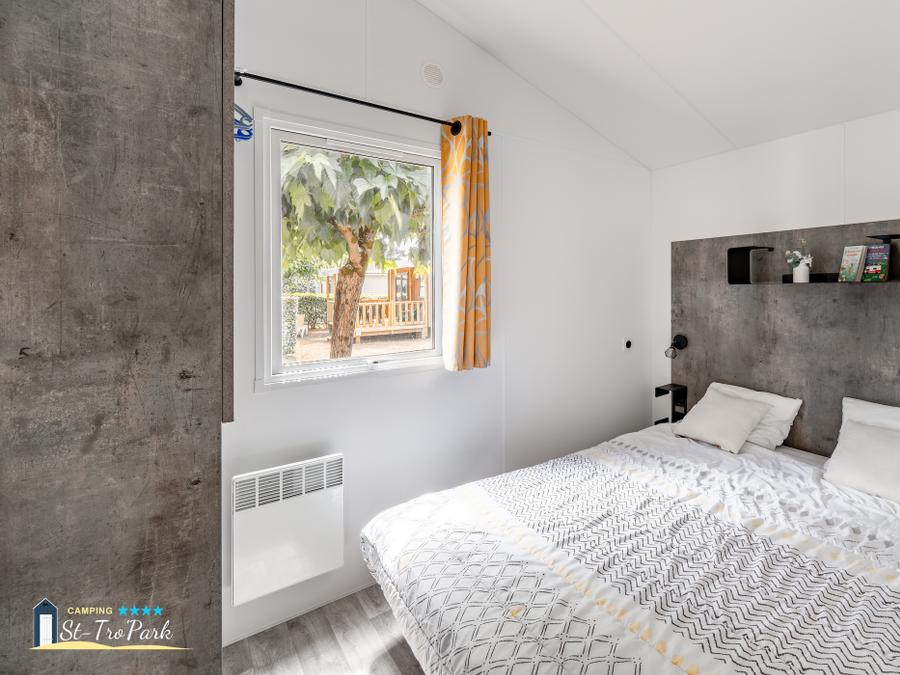 Mobilhome 6 personnes - Mobil-home Premium 33m² (3 chambres) + Lave Vaisselle + Lit 160 + Terrasse semi-couverte 15m² 4