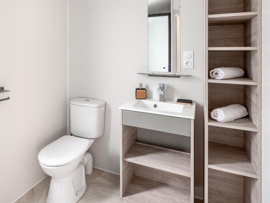 Mobilhome 2 personnes - Mobil-home Premium 19m² (1 chambre) + Lave-vaisselle + Terrasse semi-couverte 11m² 4