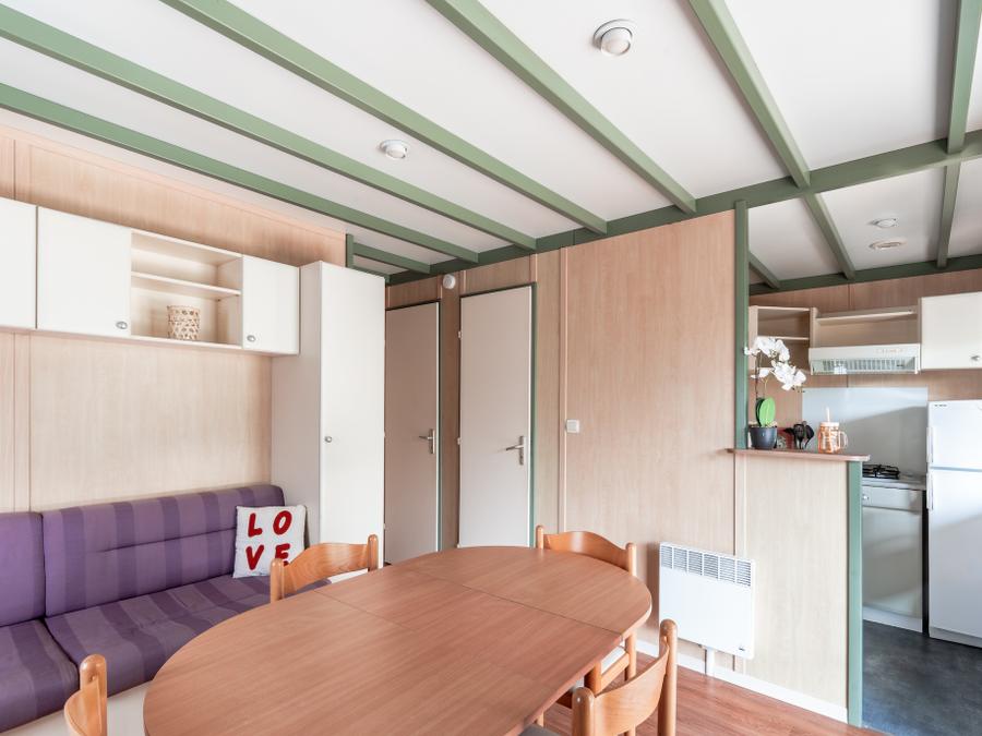 Chalet 4 personnes - Chalet Premium 35m² (2 chambres) + Climatisation + Lave-vaisselle + Terrasse couverte 12m² 2