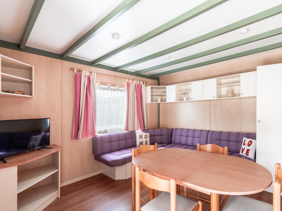 Chalet 4 personnes - Chalet Premium 35m² (2 chambres) + Climatisation + Lave-vaisselle + Terrasse couverte 12m² 1