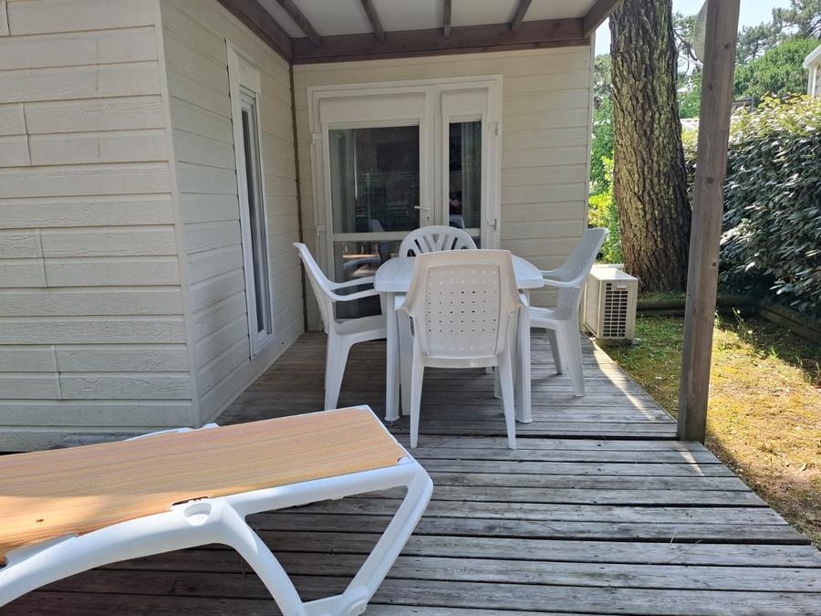 Chalet 6 personnes - Chalet Premium 34m² (3 chambres) + Climatisation + Lave-vaisselle + Terrasse couverte 7