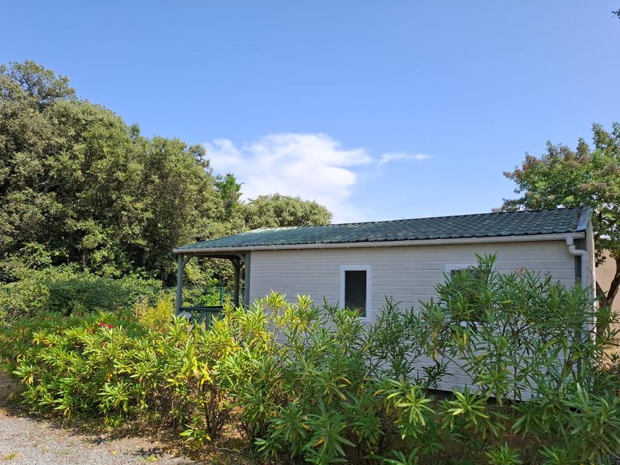 Chalet 6 personnes - Chalet Premium 34m² (3 chambres) + Climatisation + Lave-vaisselle + Terrasse couverte 0