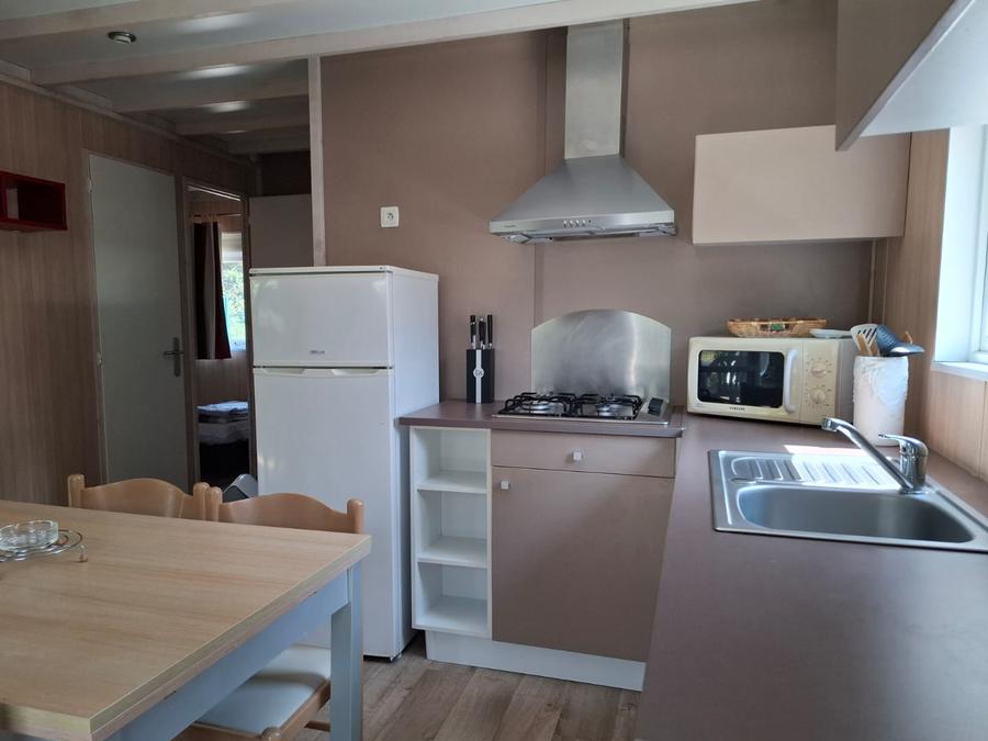 Chalet 6 personnes - Chalet Premium 34m² (3 chambres) + Climatisation + Lave-vaisselle + Terrasse couverte 2
