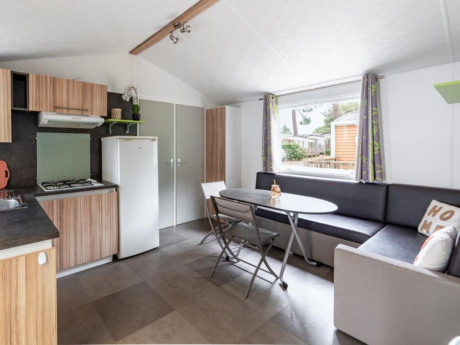 Mobilhome 4 personnes - Mobil-home Confort 27.5m² (2 chambres) + terrasse bois semi-couverte 11m² 3