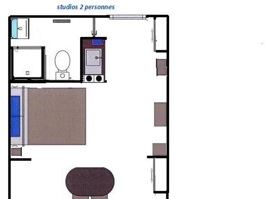 Studio 2 personnes - Studio 2 pers 8