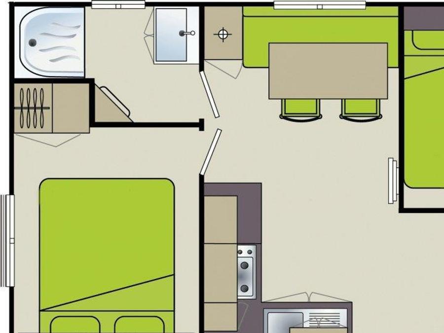 Mobilhome 4 personnes - Adriatique - 2 chambres 6