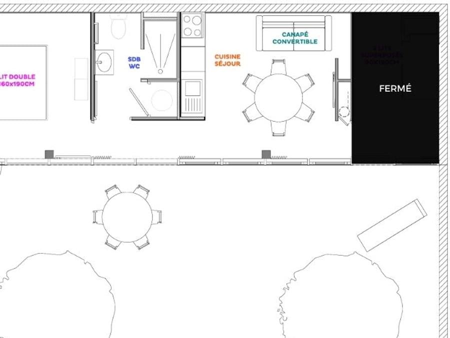 Gîte 2 personnes - Roches et Vallées 37m² 7