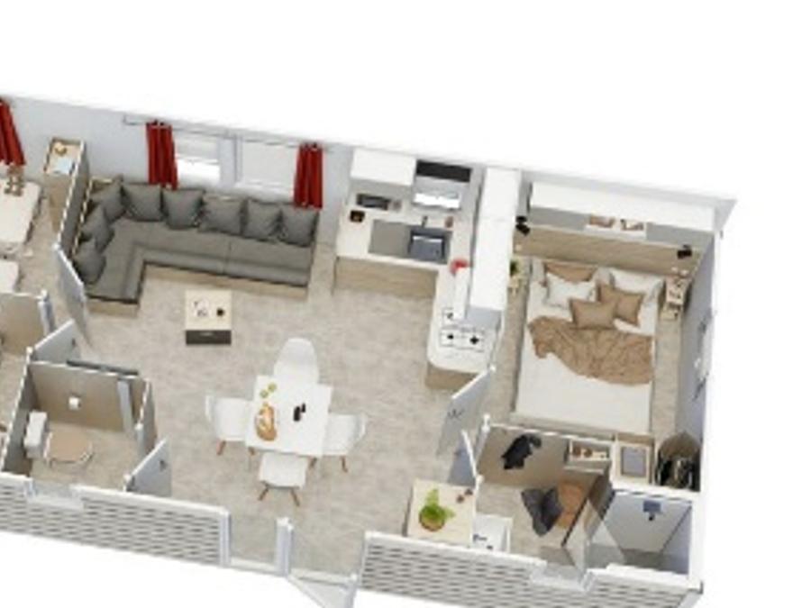 Mobilhome 6 personnes - IRM Magnolia, 3 chambres 3