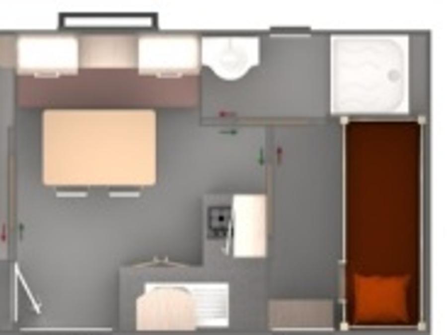 Mobilhome 2 personnes - Trigano Evo 18 3