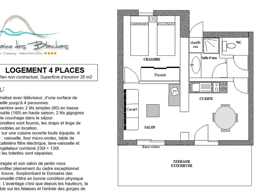 Maison 4 personnes - PAVILLON TERRASSE TV 4