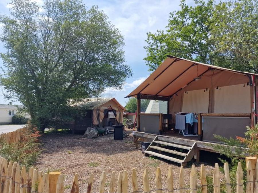 Tente en toile et en bois 5 personnes - Lodge 5 pers 1