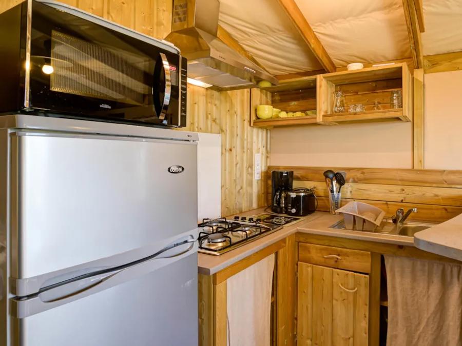 Tente en toile et en bois 4 personnes - LODGE PREMIUM SWEET 2