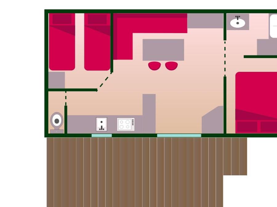 Mobilhome 4 personnes - Cottage EVASION