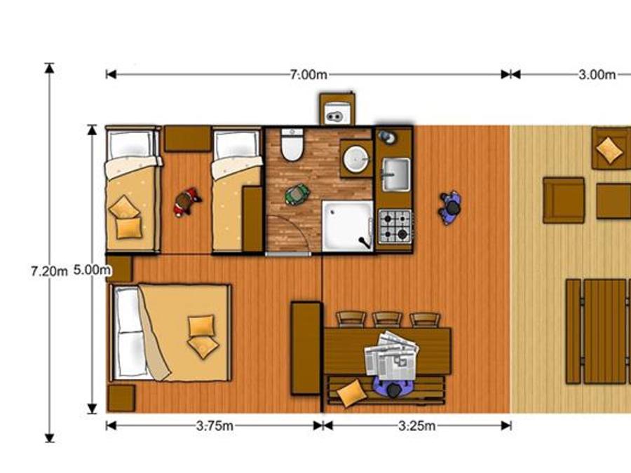 Lodge 5 personnes - Tente Lodge 5 personnes 6