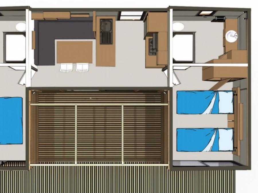 Chalet 4 personnes - PRESTIGE HORIZON VUE MER 6