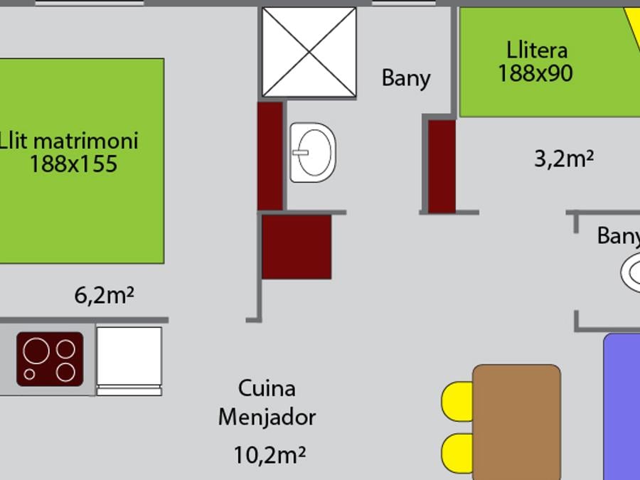 Mobilhome 2 personnes - BASIC COMPACT FAMILY 7