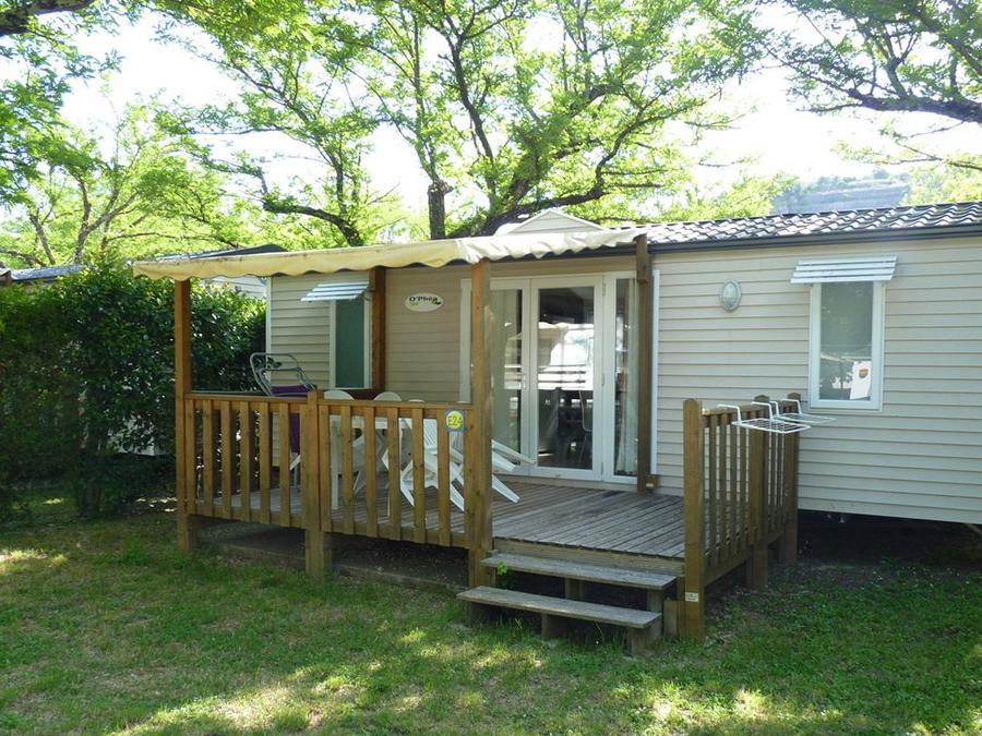 Mobilhome 5 personnes - Mobil home Confort 32 m² 2 chambres + terrasse 12m² semi-couverte (9m²) + TV 4/5 pers 0