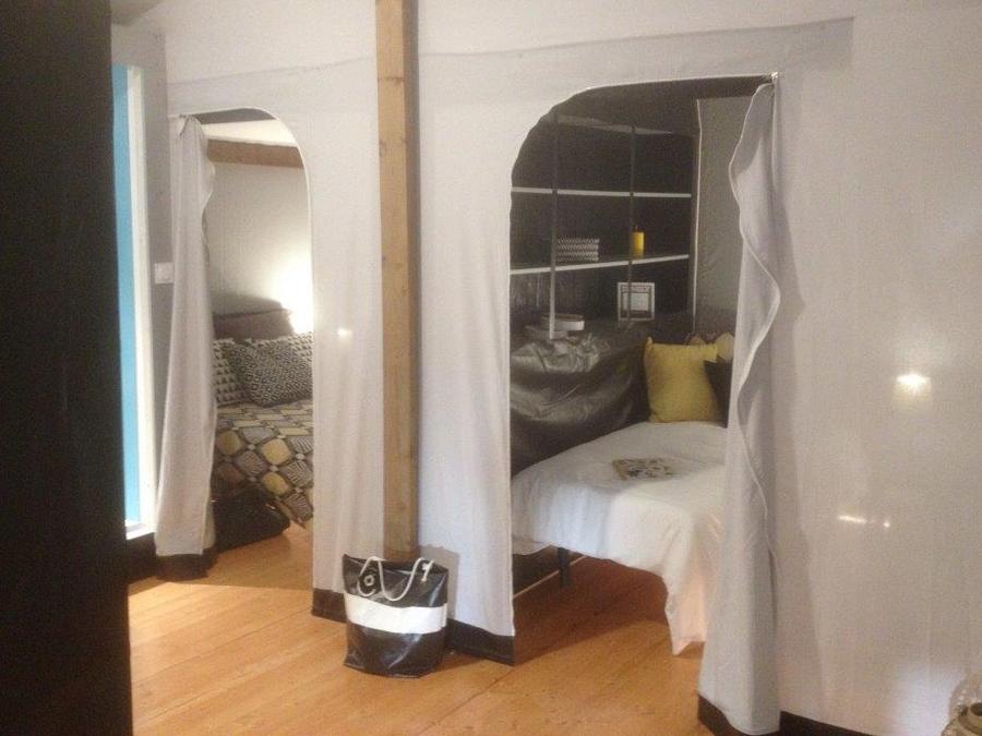 Tente en toile et en bois 5 personnes - Lodge Confort 25m² 2 chambres + terrasse 12m² 4/5 pers 2