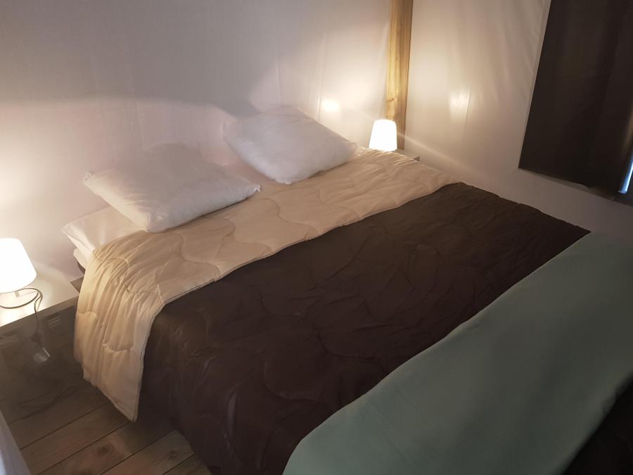 Tente en toile et en bois 5 personnes - Lodge Confort 25m² 2 chambres + terrasse 12m² 4/5 pers 3