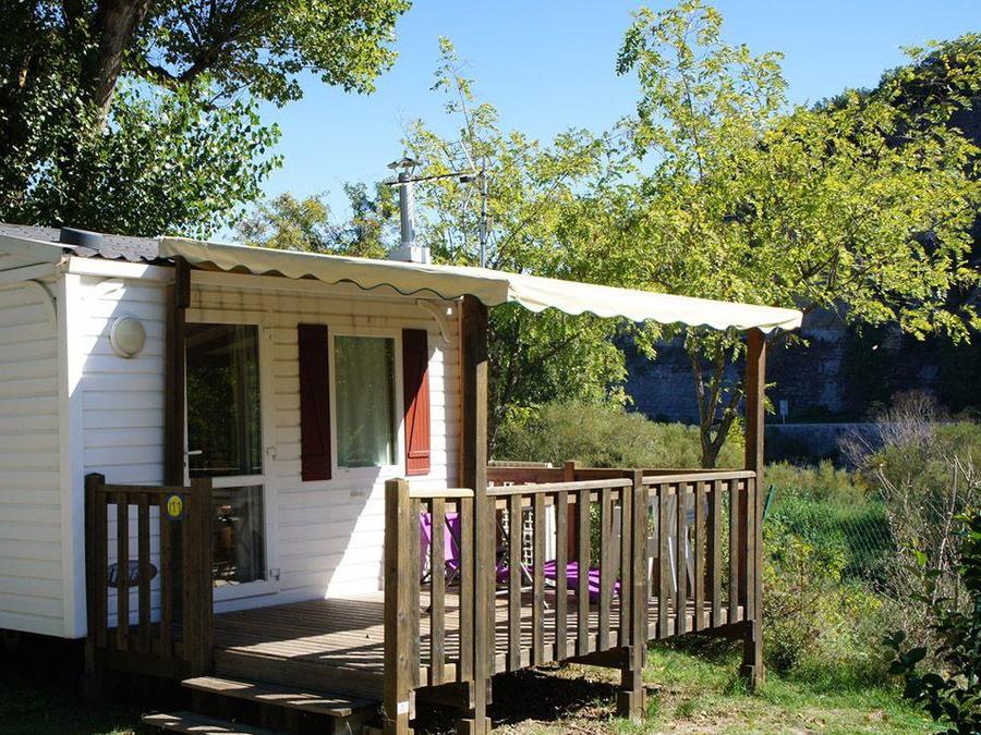 Mobilhome 2 personnes - Mobil home Standard 21m² 1 chambre + terrasse 12m² semi-couverte (9m²) 2 pers 1