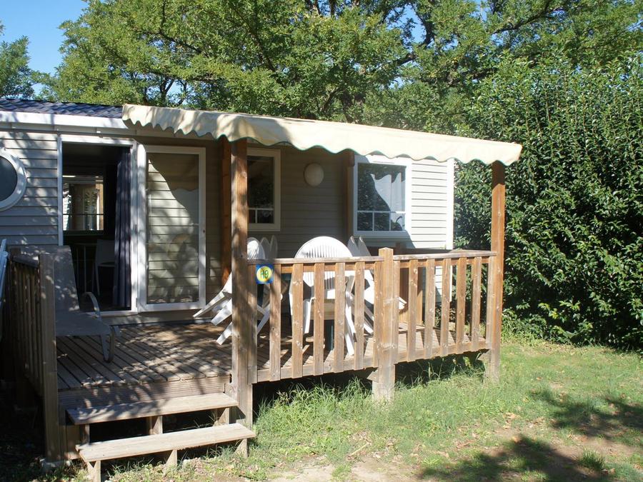 Mobilhome 7 personnes - Mobil home Premium 32 m² 3 chambres + terrasse 12m² semi-couverte (9m²) + TV + clim 6/7 pers 0