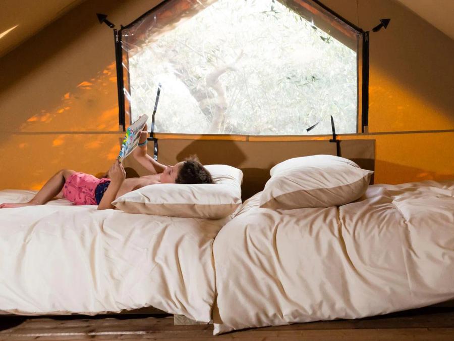 Tente en toile et en bois 5 personnes - Safari Lodge 5