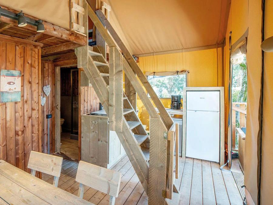Tente en toile et en bois 5 personnes - Safari Lodge 1