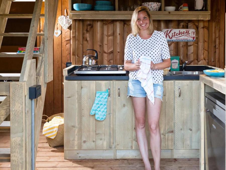 Tente en toile et en bois 5 personnes - Safari Lodge 2