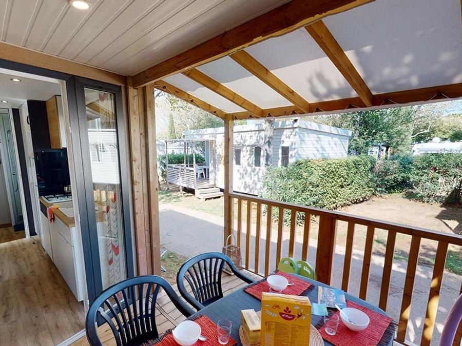 Mobilhome 4 personnes - Castellet - 28 m² - 2 chambres + plancha 1