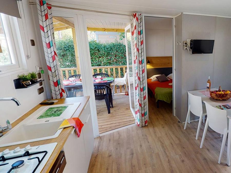 Mobilhome 4 personnes - Castellet - 28 m² - 2 chambres + plancha 8