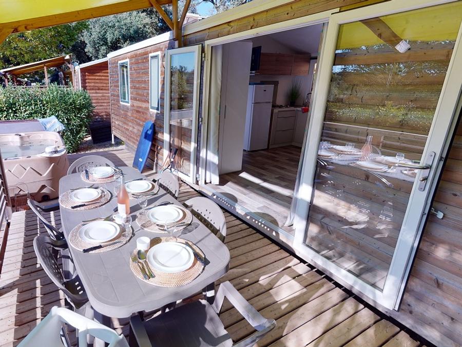 Mobilhome 8 personnes - Prestige avec Spa - 36m² - 4 chambres 1