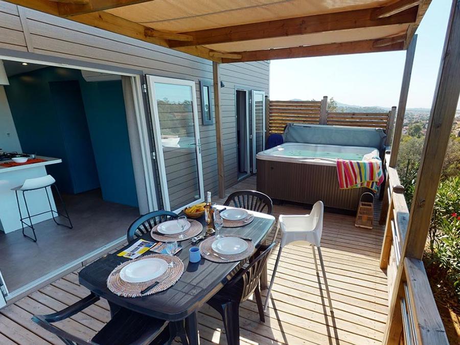 Mobilhome 4 personnes - Key West avec Spa - 38m² - 2 chambres 2